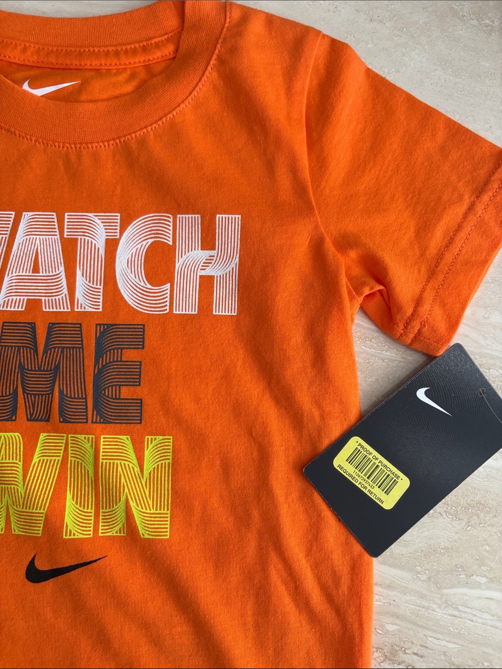 “WATCH ME WIN” NIKE TODDLER TEE SHIRT - Picture 5 of 5